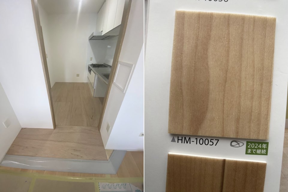 システムキッチンを取り替えることなく、キッチン高さを6cm下げる