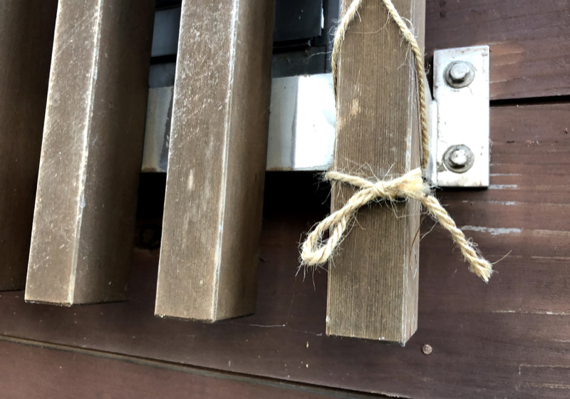 杉板に似合う木製面格子は、適材適所で製作する