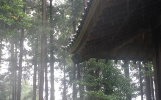 鎌形八幡神社で雨宿り・嵐山町